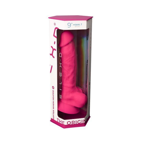Фалоімітатор SilexD Tomas Pink (MODEL 1 size 9in), двошаровий, силікон + Silexpan, діаметр 4,9см SO5023 фото