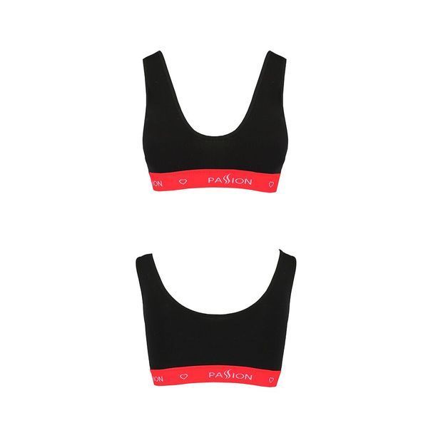 Спортивний топ на широких бретелях Passion PS003 TOP L, black SO4211 фото