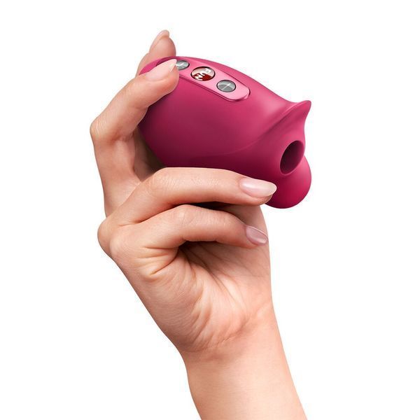 Вакуумний стимулятор Fun Factory Belle Raspberry, 11 режимів роботи, перезаряджуваний SX3303 фото
