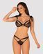 Напівпрозорий еротичний комплект Obsessive Obsessivia 2-pcs set black S/M, бюстгальтер та трусики SO7297 фото 1