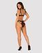 Напівпрозорий еротичний комплект Obsessive Obsessivia 2-pcs set black S/M, бюстгальтер та трусики SO7297 фото 4