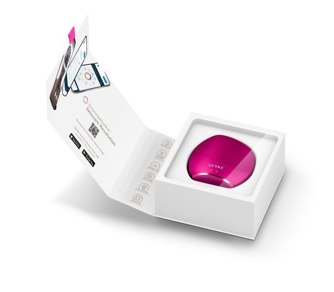 Ультразвукова щітка для тіла та інтенсивний пілінг GESKE Sonic Body Brush&Intensive Exfoliator 7в1 magenta HB0355 фото