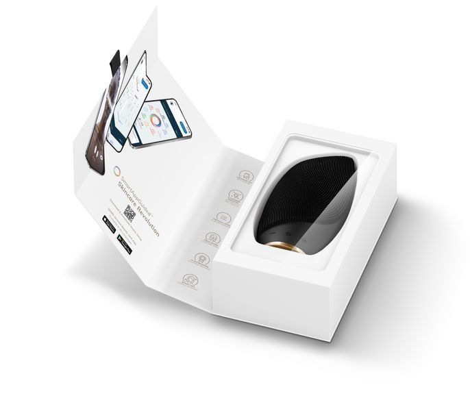 Електронна звукова термо щітка для обличчя GESKE Sonic Thermo Facial Brush 6в1 gray HB0075 фото