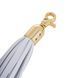 Анальна пробка з флогером LOCKINK SEVANDA White Pony-Tail Anal Pear-shape Plug SX0869 фото 4