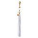 Анальна пробка з флогером LOCKINK SEVANDA White Pony-Tail Anal Pear-shape Plug SX0869 фото 2
