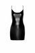 Сукня Noir Handmade F307 Mirage, XXL, black, міні, під латекс, відкрита спина, декор зі стразів SX0283 фото 4