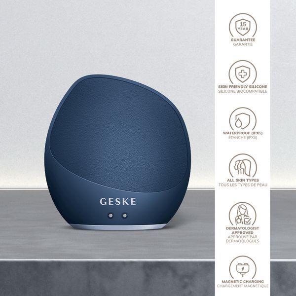 Ультразвукова щітка для тіла та інтенсивний пілінг GESKE Sonic Body Brush&Intensive Exfoliator 7в1 midnight HB0356 фото