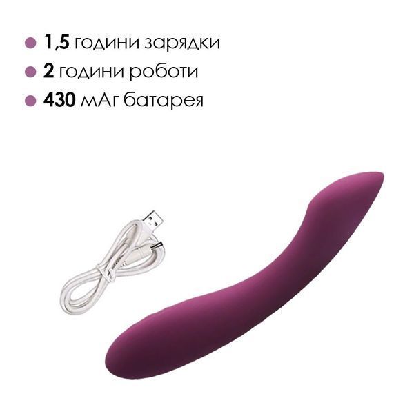 Вібратор для точки G з інтелектуальним режимом Svakom Amy 2 Violet SO6997 фото