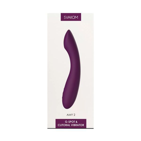 Вібратор для точки G з інтелектуальним режимом Svakom Amy 2 Violet SO6997 фото