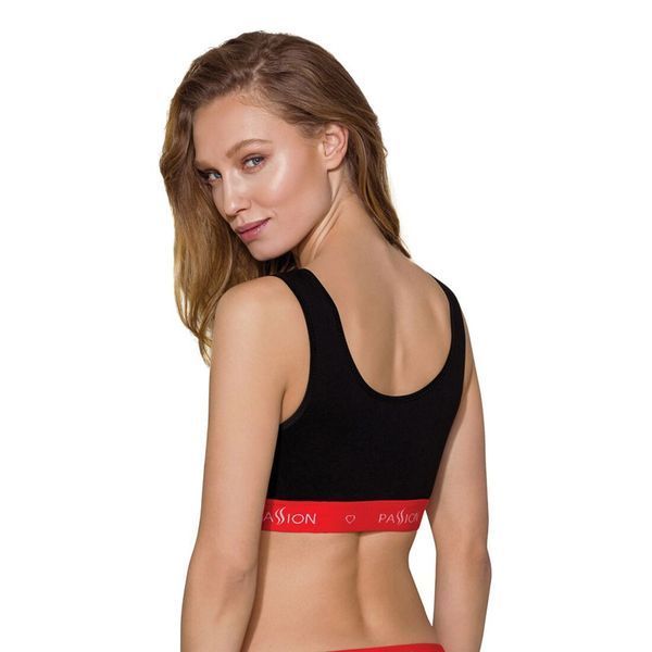 Спортивний топ на широких бретелях Passion PS003 TOP M, black SO4212 фото