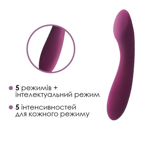 Вібратор для точки G з інтелектуальним режимом Svakom Amy 2 Violet SO6997 фото