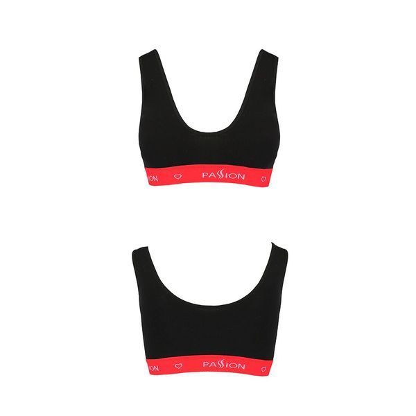 Спортивний топ на широких бретелях Passion PS003 TOP M, black SO4212 фото