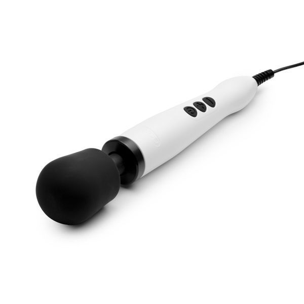 Вібромасажер DOXY Original White, дуже потужний, живлення 220В, пульсівні вібрації SO1431 фото