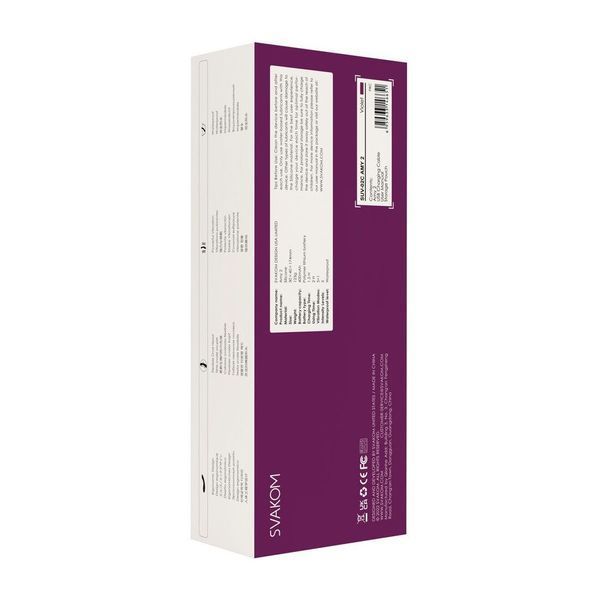 Вібратор для точки G з інтелектуальним режимом Svakom Amy 2 Violet SO6997 фото
