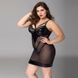 Сукня з латексними вставками JSY &laquo;Пристрасна Ельза&raquo; Plus Size, Black, мереживо, стрепи, сітка SO8362 фото 4