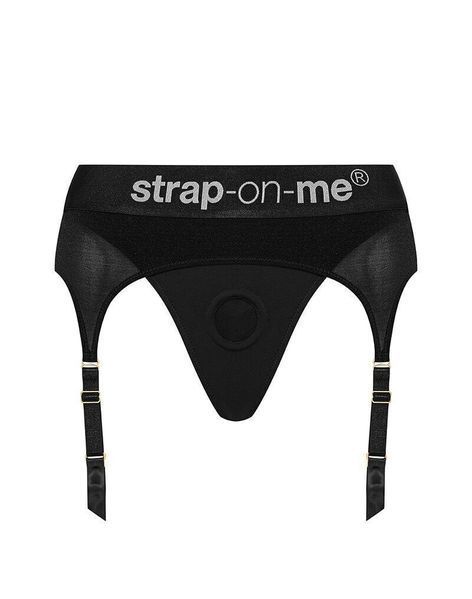 Трусики для страпона з підв&rsquo;язками для панчіх Strap-On-Me REBEL HARNESS - XS (м'ята упаковка!!!) SX2282-R фото