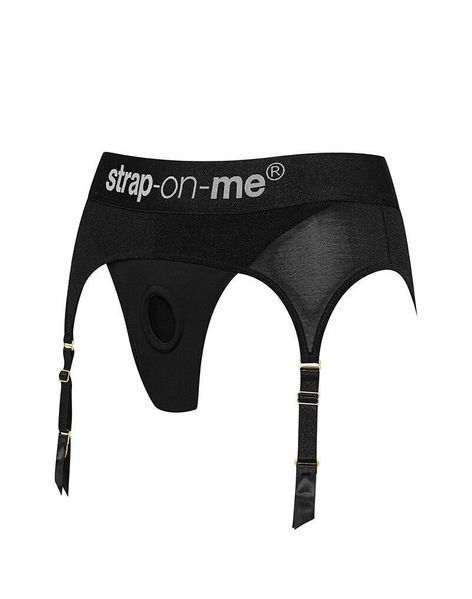 Трусики для страпона з підв&rsquo;язками для панчіх Strap-On-Me REBEL HARNESS - XS (м'ята упаковка!!!) SX2282-R фото