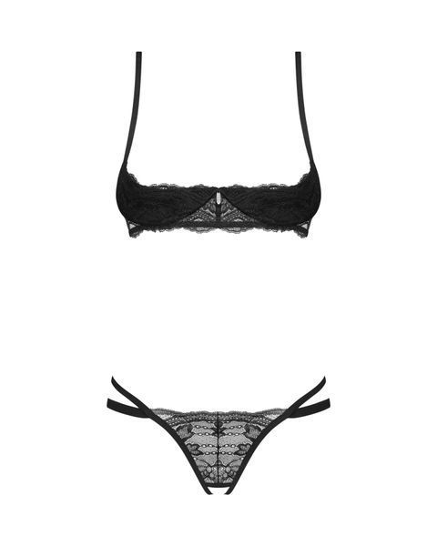 Комплект Obsessive Nutris 2-pcs crotchless set XL/2XL SX1171 фото