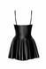 Сукня Noir Handmade F308 Dreamer, XXL, міні, під латекс, відкриті плечі, спідниця кльош, блискавка спереду SX0289 фото 6