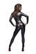 Комбінезон Noir Handmade F162 Powerwetlook overall with leash and two-way zipper, L, мокрий ефект SX0043 фото 2