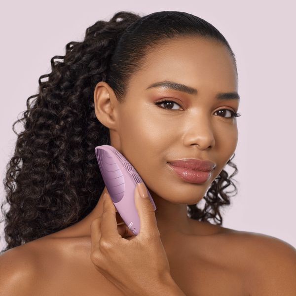 Електронна звукова термо щітка для обличчя GESKE Sonic Thermo Facial Brush 6в1 pink HB0082 фото