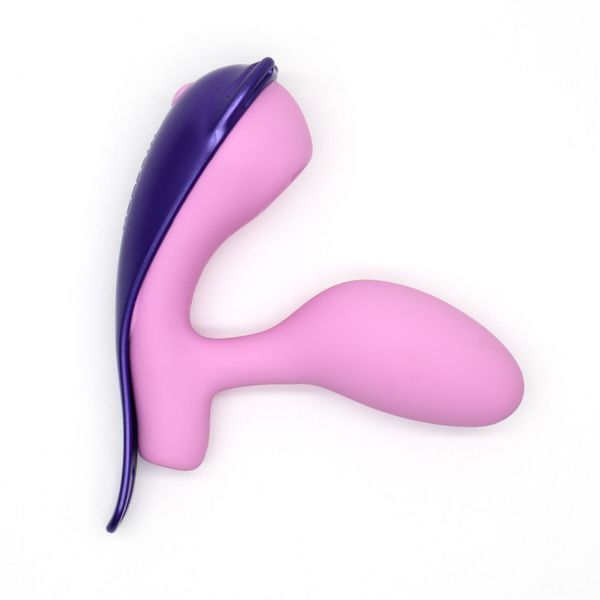 Віброяйце під одяг KISSTOY Viosecret Pro, з пульсацією для клітора, трусики-стрепи в комплекті SX3310 фото