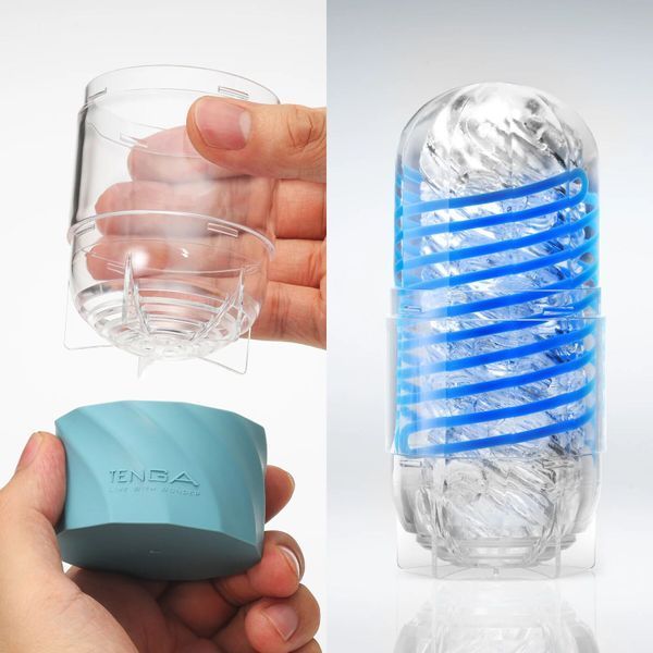 Мастурбатор Tenga Spinner DX 01 Drops, з пружною стимулювальною спіраллю всередині, ніжний вплив SX2733 фото