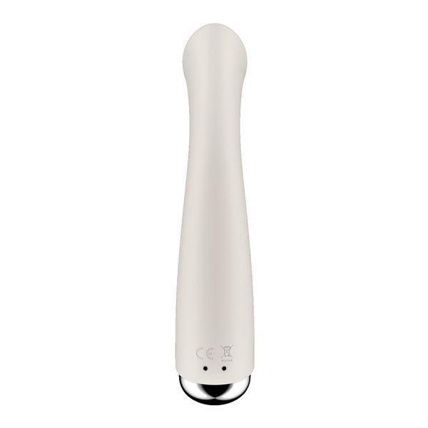 Вібратор з ротацією Satisfyer Spinning G-Spot 1 Beige, плоский майданчик для стимуляції точки G SX0557 фото