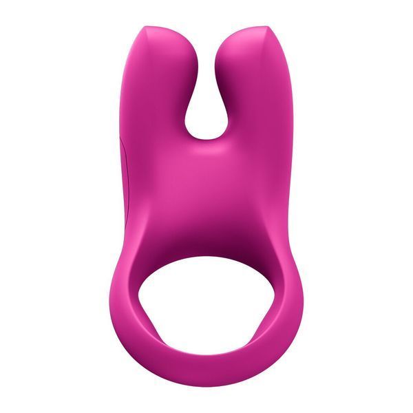 Ерекційне віброкільце з подвійною стимуляцією клітора Fun Factory NŌS CLASSIC Magenta, 2 мотори SX3697 фото