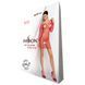 Бодістокінг-сукня з глибоким коміром Passion BS093 red, довгі рукави SO6398 фото 4