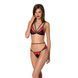 Комплект білизни Passion PEONIA SET XXL/XXXL red, бра, трусики SO8468 фото 1