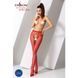 Сітчасті колготки-бодістокінги Passion S019 One Size, Red, імітація трусиків, відкритий доступ PSS019R фото 2