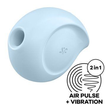 Вакуумний кліторальний стимулятор із вібрацією Satisfyer Sugar Rush Blue (м'яте паковання!!!) SO6072-R фото