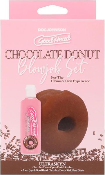 Набір для мінету Doc Johnson GoodHead Chocolate Donut Blowjob Set SX4415 фото