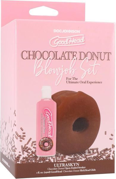 Набір для мінету Doc Johnson GoodHead Chocolate Donut Blowjob Set SX4415 фото