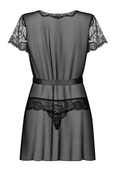 Пеньюар Obsessive Alluria peignoir & thong L/XL SX1125 фото