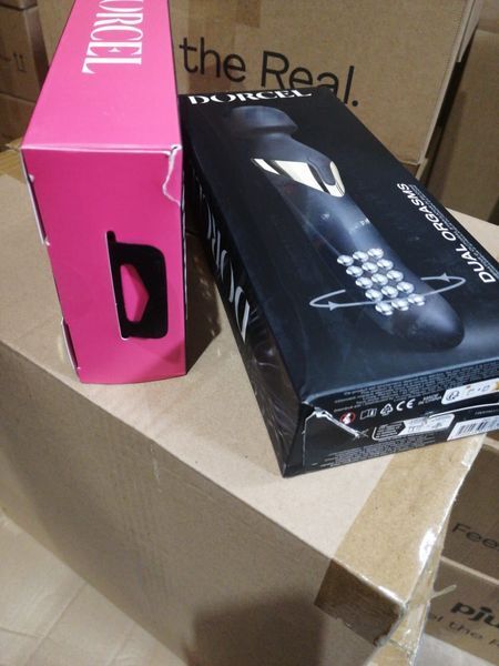 Вібромасажер 2в1 Dorcel Dual Orgasms Gold (м'ята упаковка!!!) SO2347-R фото