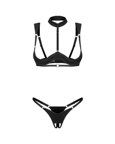 Комплект Obsessive Roccele 2-pcs crotchless set S/M SX3617 фото