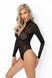 Боді під леопард Noir Handmade F287 Leopard flock bodysuit with long sleeves, M, довгий рукав SX0178 фото 2