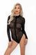 Боді під леопард Noir Handmade F287 Leopard flock bodysuit with long sleeves, M, довгий рукав SX0178 фото 1