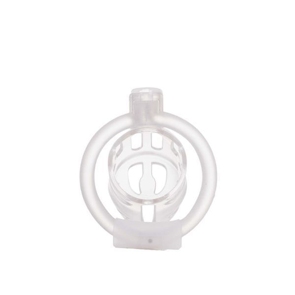 Клітка для пеніса LOCKINK SEVANDA Plastic Penis Chastity Cage, прозора, 3 кільця різних розмірів SX0871 фото
