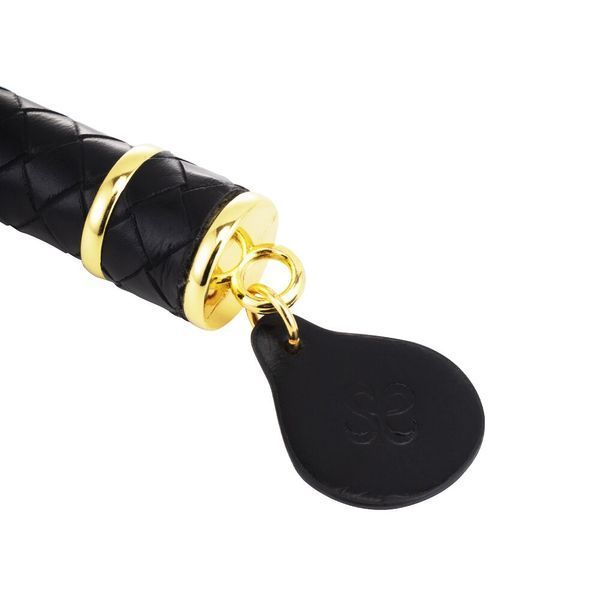 Флогер LOCKINK SEVANDA Red & Black Braided Tail Flogger, червоно-чорний, хвости з вузликами SX0876 фото