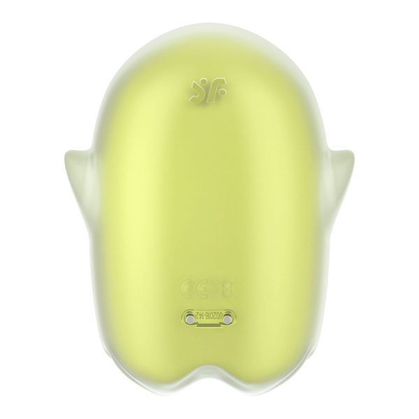 Вакуумний кліторальний стимулятор з вібрацією Satisfyer Glowing Ghost Yellow, світиться в темряві SX0543 фото