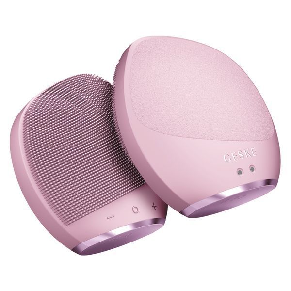 Ультразвукова щітка для тіла та інтенсивний пілінг GESKE Sonic Body Brush&Intensive Exfoliator 7в1 pink HB0357 фото