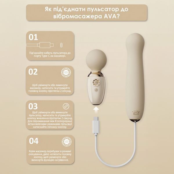 Пульсатор Zalo &ndash; AVA Attachment Sakura Pink для смарт-вібромасажера Zalo &ndash; AVA SX0710 фото