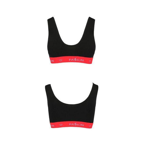 Спортивний топ на широких бретелях Passion PS003 TOP S, black SO4213 фото