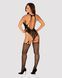 Бодістокінг Obsessive Bodystocking G324 XL/XXL black, силуетний малюнок SO7246 фото 4
