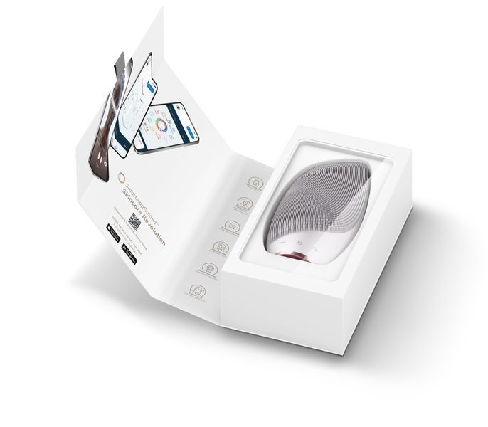 Електронна звукова термо щітка для обличчя GESKE Sonic Thermo Facial Brush 6в1 starlight HB0077 фото