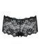Мереживні трусики-шортики Obsessive Idillia shorties black L/XL SX1200 фото 4