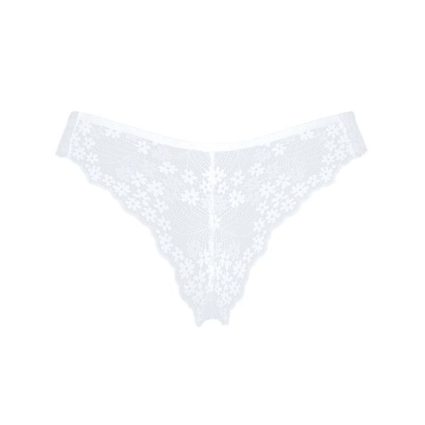 Напівпрозорі трусики Obsessive Heavenlly panties XS/S, відкриті сідниці SO8169 фото